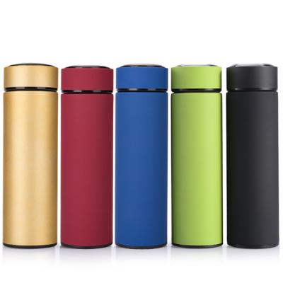 China Hot Sale PORTABLE Business Insulated Double Wall Stainless Steel Sport Water Bottle Vacuum Flask With Lid for sale