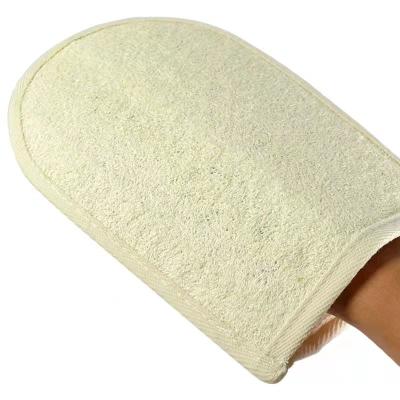 China EXFOLIATE Factory Direct Supply Of Natural Loofah Bathing Exfoliating Gloves Bath Body Scrubber for sale