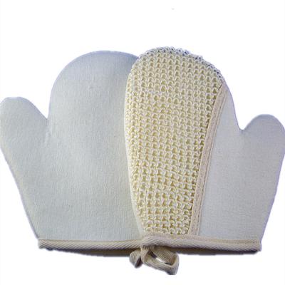 China EXFOLIATE Loofah Natural Sisal Slanted Finger Towel Rubbing Bath Rubbing Back Exfoliation Bath Products for sale