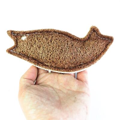 China Sustainable Hamster Chew Toys Natural Loofah Tooth Cleaning Toy Animals Toys For Birds, And Other Small Animals for sale