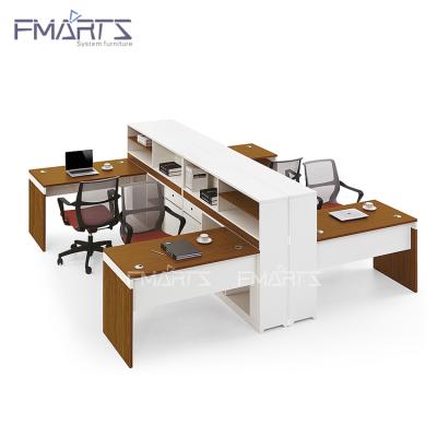 China Maintain.environmental off-white color MFC plate including modern drawer office call center workstation for sale