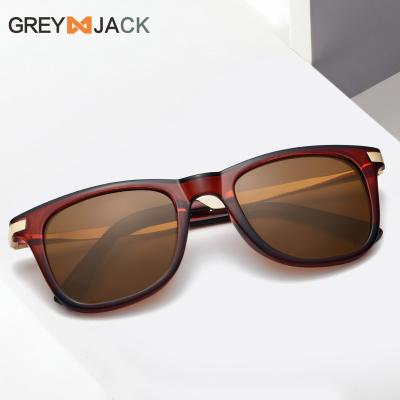 China Fashion Sunglasses Trendy Retro Vintage Mens Eye Wear Metal Lenses TR Sun Polarized Sunglasses For Men for sale