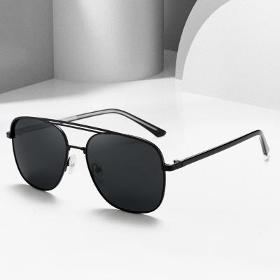 China New Trendy Fashion Sunglasses Trendy Polygon Polarized Metal Full Rim Eyewear Unisex Sun Glasses 2823 for sale