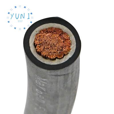 China Power Transmis YUNI black 1 x 95 mm2 H01N2-D H01N2-E welding rubber cable for sale