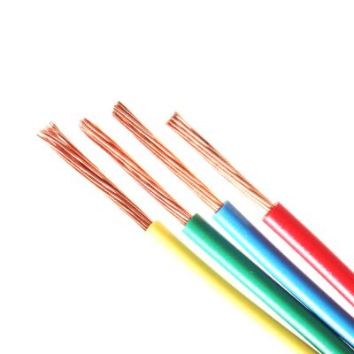 China Construction PVC Cable Building Insulation Copper Conductor Flexible Electric Wire H07V-U for sale