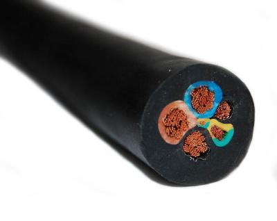 China Industrial 10mm 16mm 50mm 120mm 4 core rubber flexible cable copper cable for sale