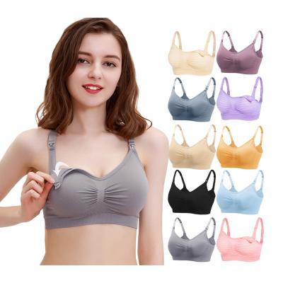 China Maternity Bras Cotton Sports Seamless Nursing Maternity Bra And Radiation Protection Nursing For Plus Size Women Comfortable Breathable for sale