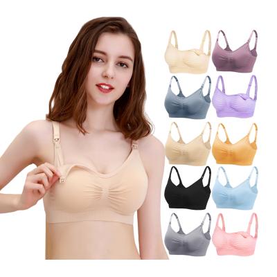 China Breathable Comfy Maternity Cotton Maternity Bra And Radiation Protection Nursing Breastfeeding Bralette Caregiver for sale