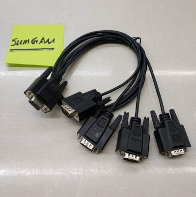 China COMPUTER customized data cable D-sub DB9pin female to 4 in 1 male for machine custom length for sale