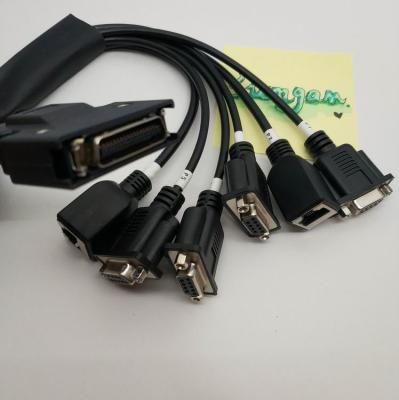 China Six multimedia cables DB9 and RJ45 COMPUTER customized scsi cabl one drag HPCN36pin for servo motor machinery equipment custom length for sale