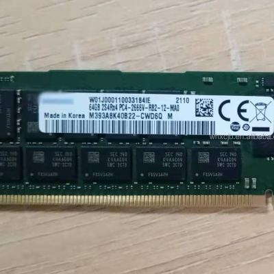 China New Original Server High Performance PC4 1x64GB M393A8K40BB2-CWD Server Memory DDR4 64GB 2S2RX4 PC4-2666V Reg RDIMM for sale