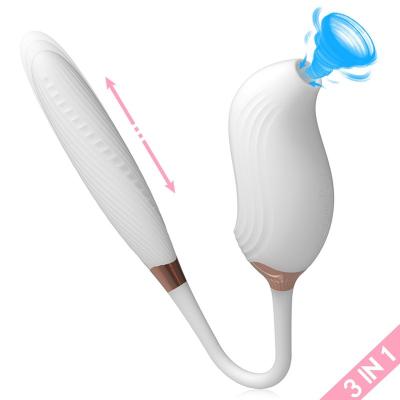 China Hot Sales Silicone Rechargeable Vibrator Vibration Clitoris Nipple Sucking Toy For Women Sex for sale