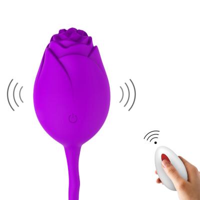 China Rose Egg Jumping Vibrator Remote Control Massager Sucking Silicone Waterproof Radio Hot Selling Nipple Clitoris Masturbation for sale