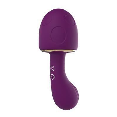 China MAGIC WAND MASSAGER Usb Vibration Mushroom Filling Heating Female Masturbator Sucking Vibrator for sale