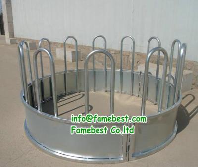 China HOT DIP GALVANIZED Livestock Hay Saver Cattle Round Bale /Large Square Bale Feeder for sale