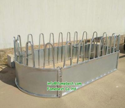 China HOT DIP GALVANIZED Galvanized Hay Rack Feeder For Round Cows Sheep Livestock Yards Livestock Feeder Hay Feeder for sale