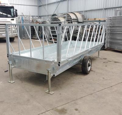 China Easily Gathered Galvanized Sheep and Cattle Hay Grain Feeder Trailers for sale