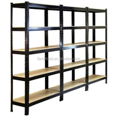 China Sustainable Light Duty Metal Storage Shelving Racks Boltless Shelving Adjustable Steel Storage Shelving Rack for sale