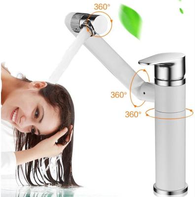 China Ultra Faucets Single-Hole Metered Bathroom Faucet With Drain Automatic Bathtub Faucet Waterfall Faucet for sale