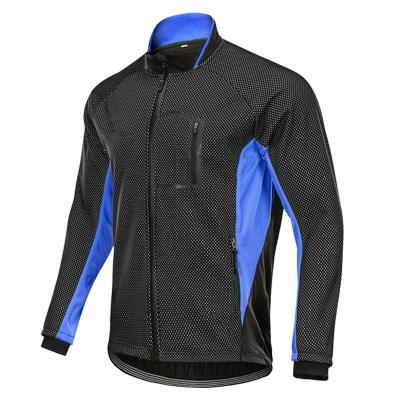 China Cycling jacket men's riding jacket riding bike fleece cycling jacket warm and thickening autumn and winter breathable bicycle jacket for sale