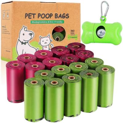 China Thick BIODEGRADABLE Extra With 100% Biodegradable Waterproof Dog Poop Bags for sale