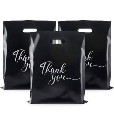 China Safety D2W OXO Biodegradable Goodie Logo Plastic Shopping Bags Custom Made for sale