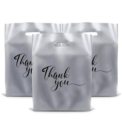 China BIODEGRADABLE thank you degradable carry out goods plastic bag for sale