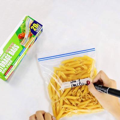 China Double Security Food Organization And Storage Sandwich Zipper Bag for sale