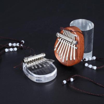 China 2020 NEW Wood 8 Notes Mini Kalimba Transparent Crystal Acrylic Kalimba Kalimba for sale