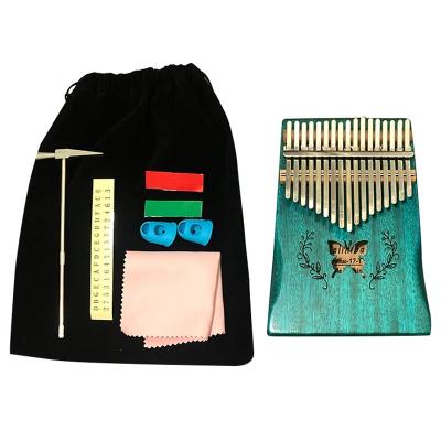 China 17 Key Body Piano Thumb Model Kalimba 17 Styles Mahogany 15*13.5*3 Keys Kalimba Children and Girls Musical Instrument for sale