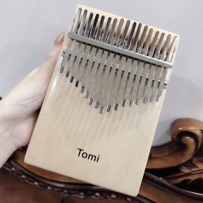 China Acacia Tomi Kalimba Beginner Entry Kabarin Piano 17 Inch Finger Piano Kalimba Musical Instrument 21 Finger 21 Key Key for sale