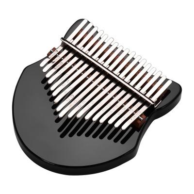 China 17 Inch Popular Master Piano Kalimba Cute Fox Shaped Acrylic Material With Carry Bag Tuning Hammer Cleaning Cloth Music Notebook Black for sale