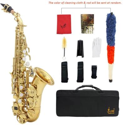 China Lacquer eb d'or Alto Saxophone Sax Brass Body Shell Keys Woodwind Instrument white gold with Carry Case Sax Neck Straps for sale