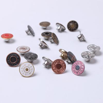 China Cheap nickel free fabric buttons flower jacket metal snaps and rivets eyelets jeans button rivet for sale