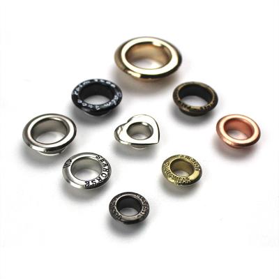 China Custom Garment Nickel Free Copper Shoe Handbag Grommet Brass Metal Grommet For Boots Dressing Paper Bag Hat for sale