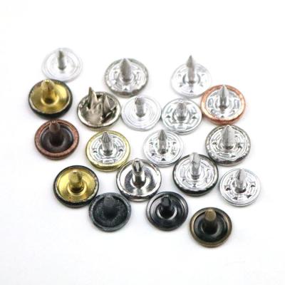 China Flatback Morden Style Jeans Design Copper Metal Logo Rivets Custom Rivet Buttons for sale