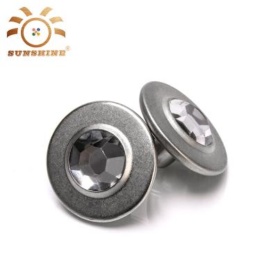 China 2018 Sustainable Size Crystals Custom Rhinestone Buttons Covers For Jeans And Shirts for sale