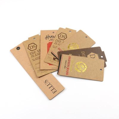 China Viable Factory Supply Good Quality Style Kraft Custom Hangtags Jewelry Direct Hangtags for sale