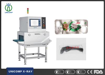 China Sistema de inspección de rayos X de 80kv para patas de pollo Alimentos instantáneos Detección de sustancias extrañas en venta