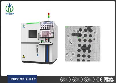 China 130KV Micron Focus Spot Size Tube X-Ray Machine Unicomp AX9100 Upgraded Model AX9100MAX With Dual Computers For PCB&BGA Inspection for sale