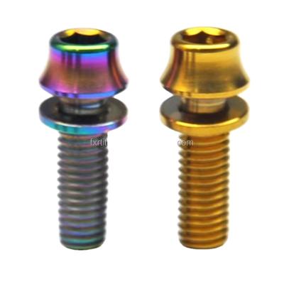 China High Strength Titanium Bottle Cage Bottle Cage Bike Mountain Road Fixed Colorful Screws for sale