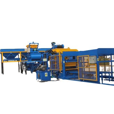 China Building Material Shops Brick Making Machine Qt8-15 Hydraulic Automatic Concrete Hollow Brick Interlocking Lathe Large Production Line for sale