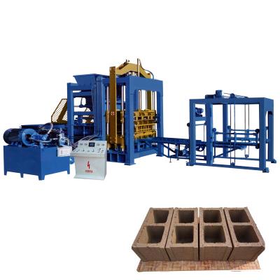 China Hotels Price List of QT10-15 Cement Paver Hourdis Curb Hollow Brick Block Making Machine for sale