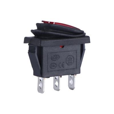 China KCD3-WR 4 Pin Rocker Switch Wiring Oval Type Haevy Duty Panel For Jeep Wrangler KCD3-WR for sale