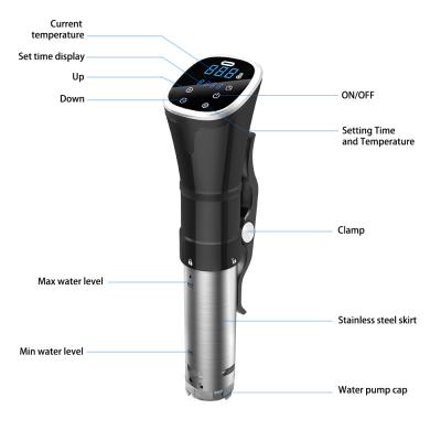 China Sous Vide Precision Cooker Powerful Immersion Circulator with Accurate Temperature Control Digital Timer Display en venta