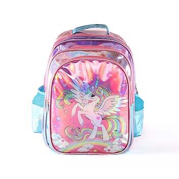 China Waterproof Printed School Bags Unicorn Pattern UV Glow School Bag For Girls Newest Hot Seller In 2021 for sale