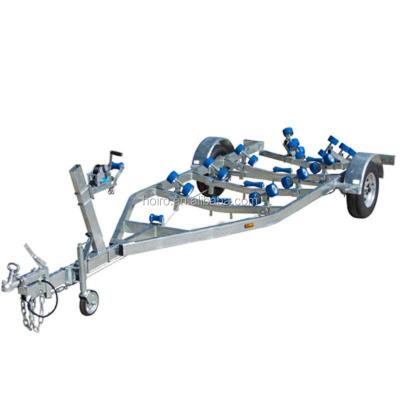 China Wobbly Rollers 18ft Hot Dip Galvanized Boat Trailer For Sale for sale