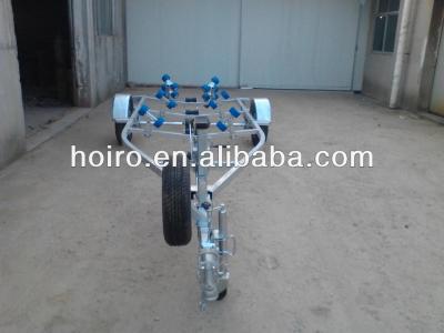 China Wobbly Rollers 5.5m Easy Load Boat Trailer For Sale for sale