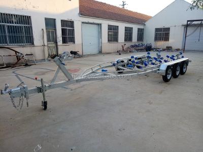 China Boat Trailer 24ft Tri Axles Boat Transport Trailer For Sale for sale