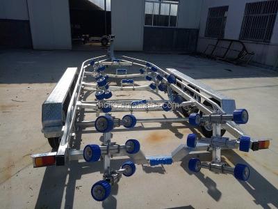 China Boat Trailer 24ft Galvanized 3 Axle Boat Trailer For Sale for sale